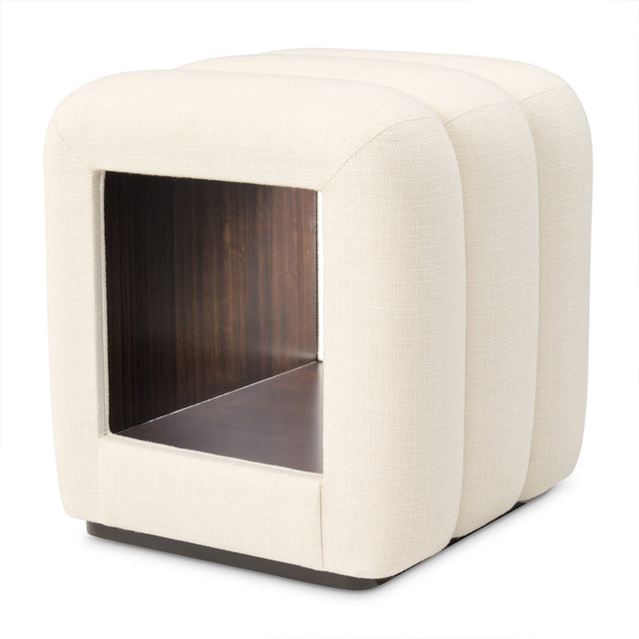 AICO Furniture - Belmont Place Vanity Bench in Cream/Espresso - N9085804-409 - GreatFurnitureDeal