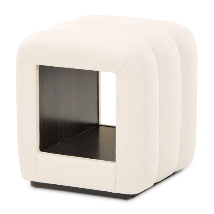 AICO Furniture - Belmont Place Vanity Bench in Cream/Espresso - N9085804-409 - GreatFurnitureDeal