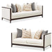 AICO Furniture - Belmont Place 2 Piece Sofa Set in Espresso - N9085815-CREAM-409-2SET - GreatFurnitureDeal