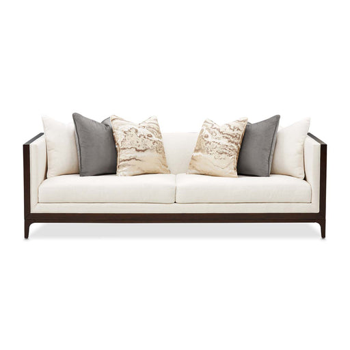 AICO Furniture - Belmont Place Sofa in Espresso - N9085815-CREAM-409 - GreatFurnitureDeal