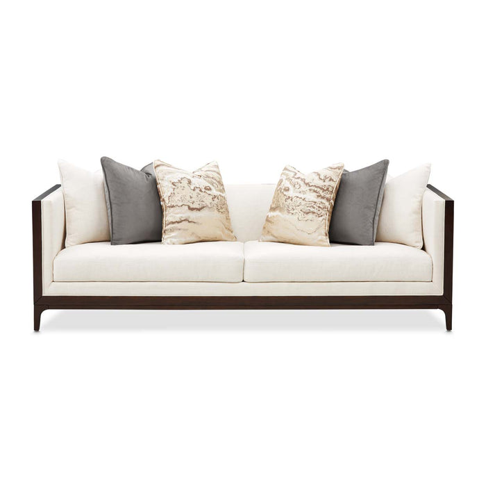 AICO Furniture - Belmont Place 2 Piece Sofa Set in Espresso - N9085815-CREAM-409-2SET - GreatFurnitureDeal