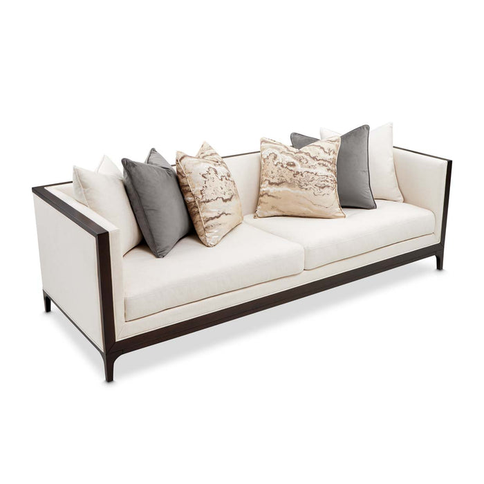 AICO Furniture - Belmont Place Sofa in Espresso - N9085815-CREAM-409 - GreatFurnitureDeal