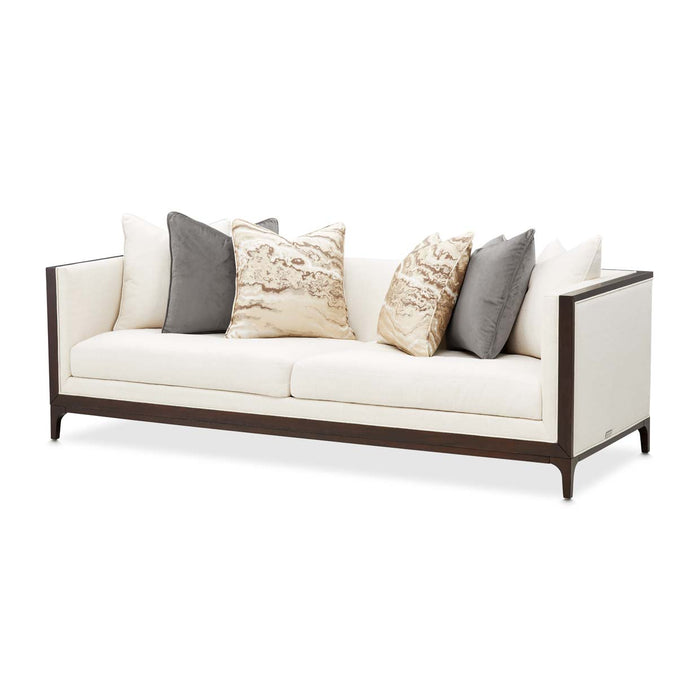 AICO Furniture - Belmont Place 2 Piece Sofa Set in Espresso - N9085815-CREAM-409-2SET - GreatFurnitureDeal
