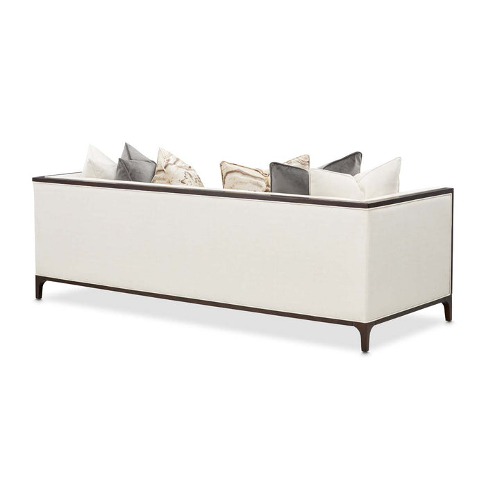 AICO Furniture - Belmont Place Sofa in Espresso - N9085815-CREAM-409 - GreatFurnitureDeal
