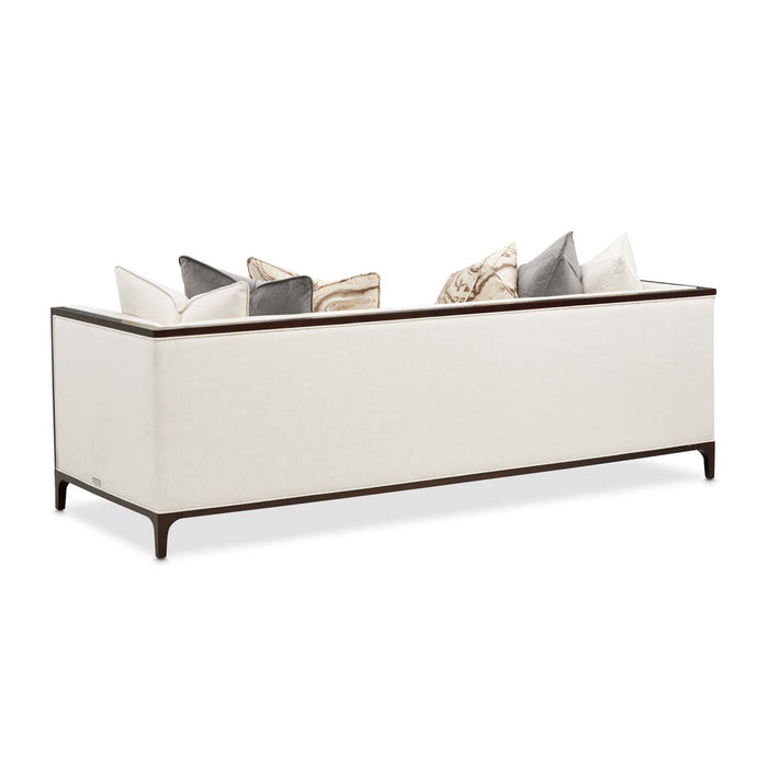AICO Furniture - Belmont Place 2 Piece Sofa Set in Espresso - N9085815-CREAM-409-2SET - GreatFurnitureDeal