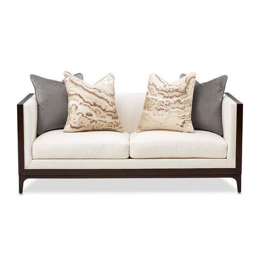AICO Furniture - Belmont Place Loveseat in Espresso - N9085825-CREAM-409 - GreatFurnitureDeal