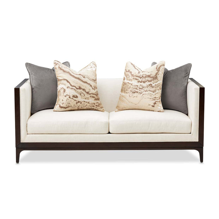 AICO Furniture - Belmont Place Loveseat in Espresso - N9085825-CREAM-409 - GreatFurnitureDeal