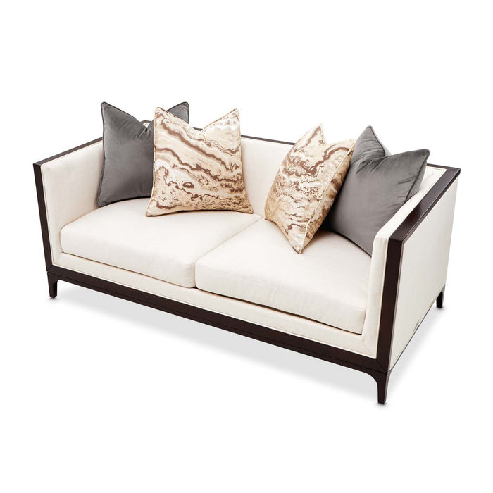 AICO Furniture - Belmont Place 3 Piece Living Room Set in Espresso - N9085815-CREAM-409-3SET - GreatFurnitureDeal