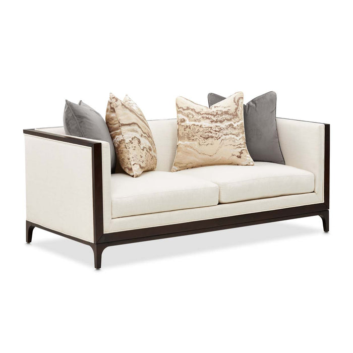 AICO Furniture - Belmont Place 2 Piece Sofa Set in Espresso - N9085815-CREAM-409-2SET - GreatFurnitureDeal