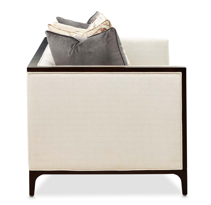 AICO Furniture - Belmont Place Loveseat in Espresso - N9085825-CREAM-409 - GreatFurnitureDeal
