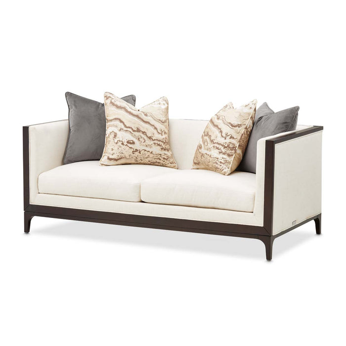 AICO Furniture - Belmont Place 3 Piece Living Room Set in Espresso - N9085815-CREAM-409-3SET - GreatFurnitureDeal