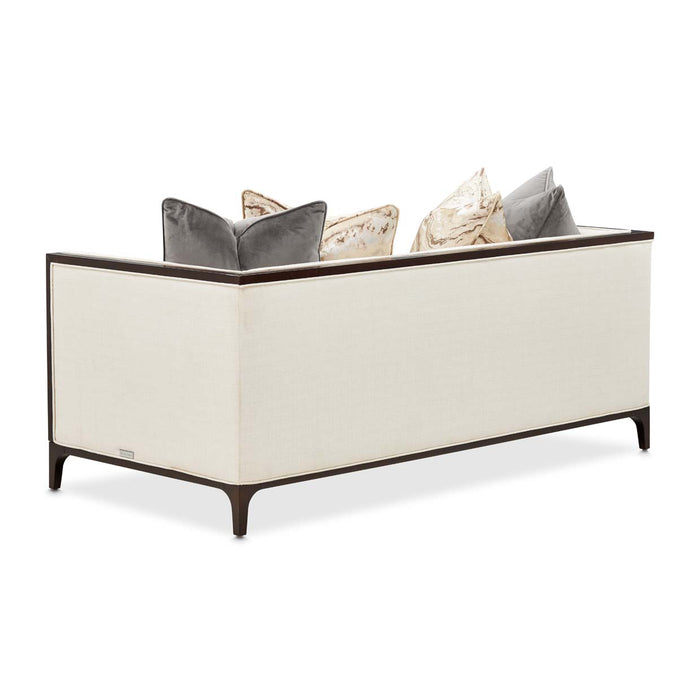 AICO Furniture - Belmont Place Loveseat in Espresso - N9085825-CREAM-409 - GreatFurnitureDeal