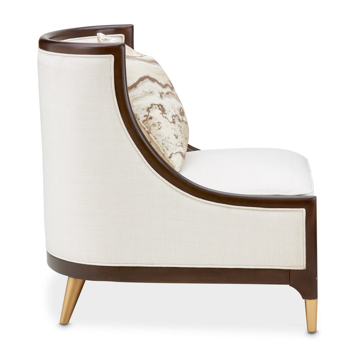 AICO Furniture - Belmont Place Accent Chair in Espresso - N9085834-CREAM-409 - GreatFurnitureDeal