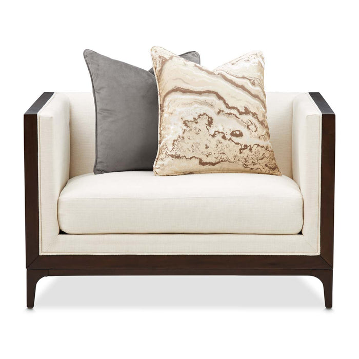 AICO Furniture - Belmont Place Matching Chair in Espresso - N9085835-CREAM-409 - GreatFurnitureDeal