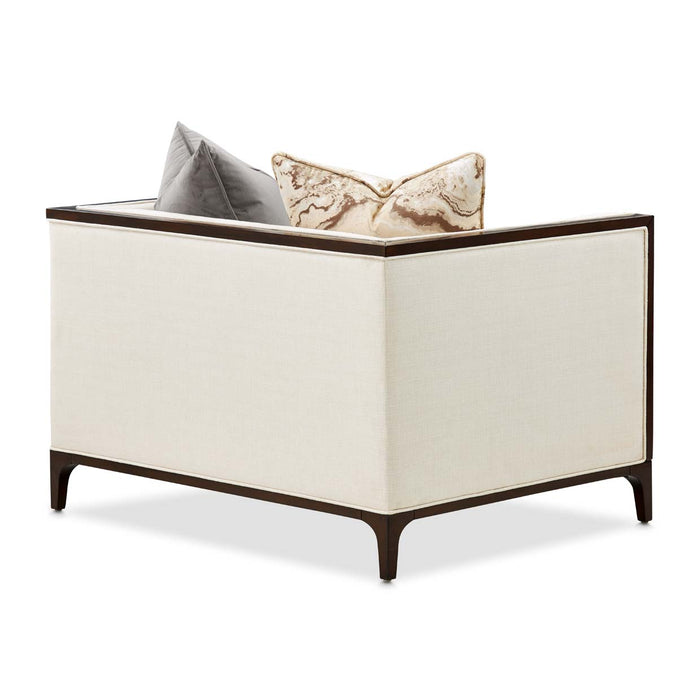 AICO Furniture - Belmont Place Matching Chair in Espresso - N9085835-CREAM-409 - GreatFurnitureDeal