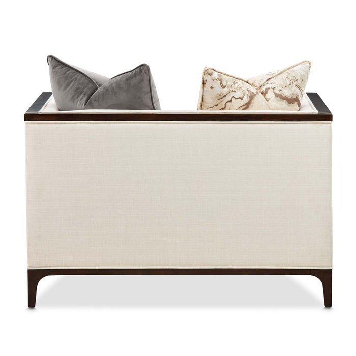 AICO Furniture - Belmont Place 3 Piece Living Room Set in Espresso - N9085815-CREAM-409-3SET - GreatFurnitureDeal