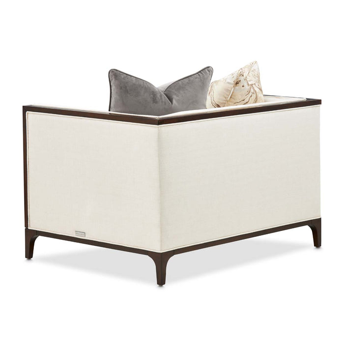 AICO Furniture - Belmont Place 3 Piece Living Room Set in Espresso - N9085815-CREAM-409-3SET - GreatFurnitureDeal