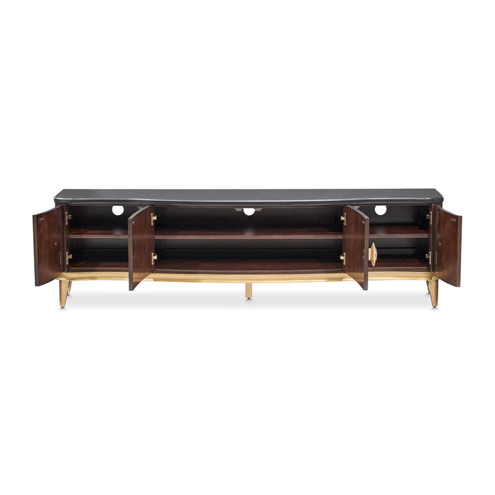 AICO Furniture - Camellia Field"Media Cabinet"Warm Pecan - N9090081-400 - GreatFurnitureDeal
