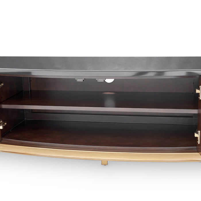 AICO Furniture - Camellia Field"Media Cabinet"Warm Pecan - N9090081-400 - GreatFurnitureDeal