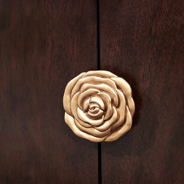 AICO Furniture - Camellia Field"Media Cabinet"Warm Pecan - N9090081-400 - GreatFurnitureDeal