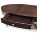 AICO Furniture - Camellia Field - Oval Cocktail Table - Warm Pecan - N9090201-400 - GreatFurnitureDeal