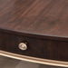 AICO Furniture - Camellia Field - Oval Cocktail Table - Warm Pecan - N9090201-400 - GreatFurnitureDeal