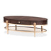 AICO Furniture - Camellia Field - Oval Cocktail Table - Warm Pecan - N9090201-400 - GreatFurnitureDeal