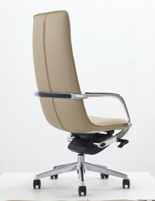 VIG Furniture - Modrest - Nadella Modern Beige High Back Executive Office Chair - VGFU-FK003-A-BG-OFF-CH - GreatFurnitureDeal