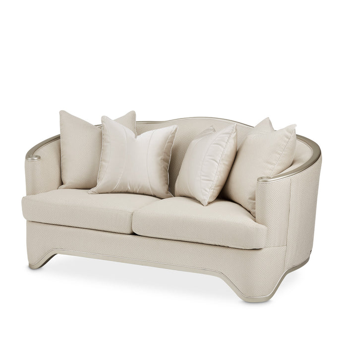 AICO Furniture - London Place Loveseat in Light Champagne - NC9004825-CHPGN-124