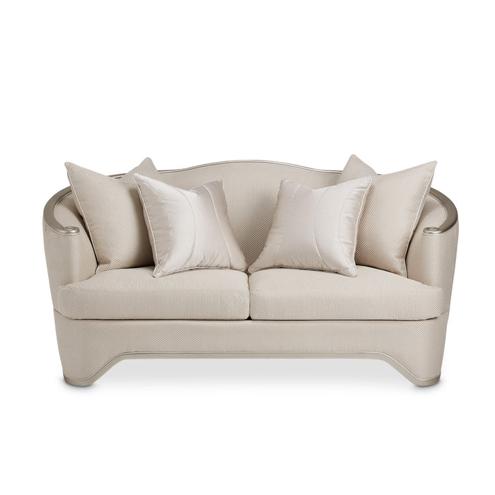 AICO Furniture - London Place Loveseat in Light Champagne - NC9004825-CHPGN-124