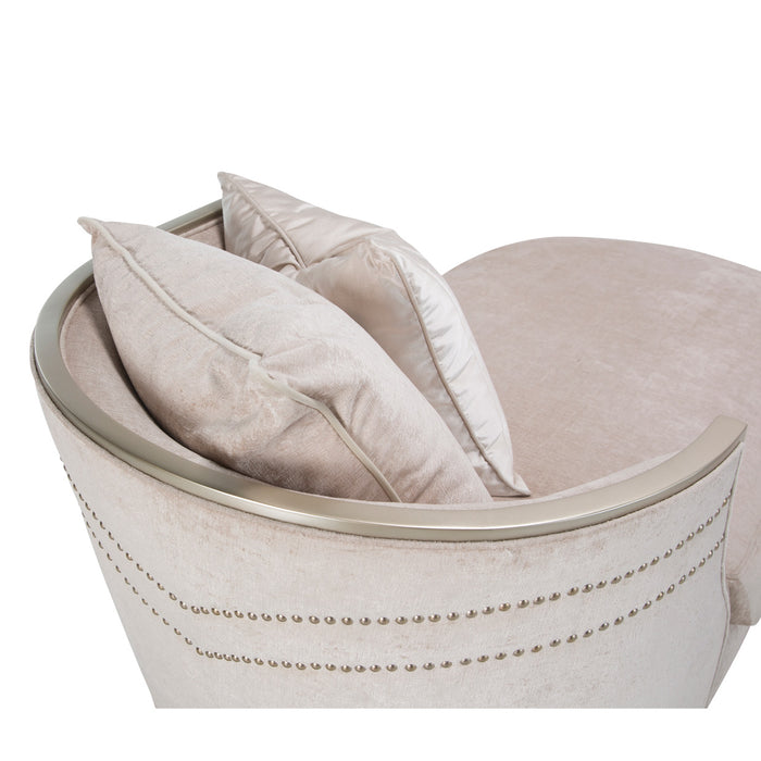 AICO Furniture - London Place RAF Chaise in Light Champagne - NC9004842-PARCH-124