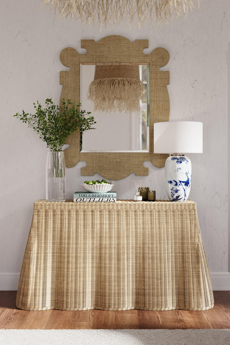 Bramble - Newport Console Table in Rattan Natural - BR-28231RNAT----- - GreatFurnitureDeal