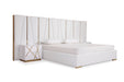 VIG Furniture - Modrest Nixa Modern White Gold Queen Bed with Nightstands - VGVCBD1909-BLK-BED-2NS-SET-Q - GreatFurnitureDeal