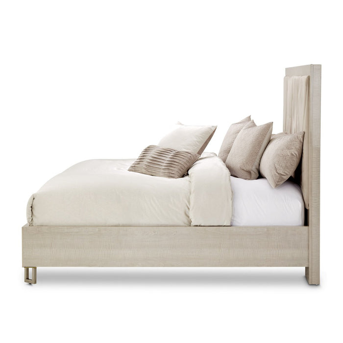 AICO Furniture - Marin Queen Panel Bed (3 pc) in Greige - NKI-MRNQN-139