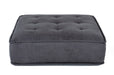 VIG Furniture - Divani Casa Nolden Waterproof Dark Grey Fabric Ottoman - VGKNK8542-DK-GRY-OTT - GreatFurnitureDeal