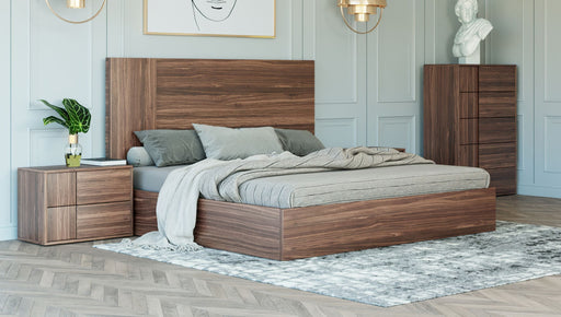 VIG Furniture - Nova Domus Asus - Italian Modern Walnut Eastern King Bed - VGACASUS-BED-EK - GreatFurnitureDeal