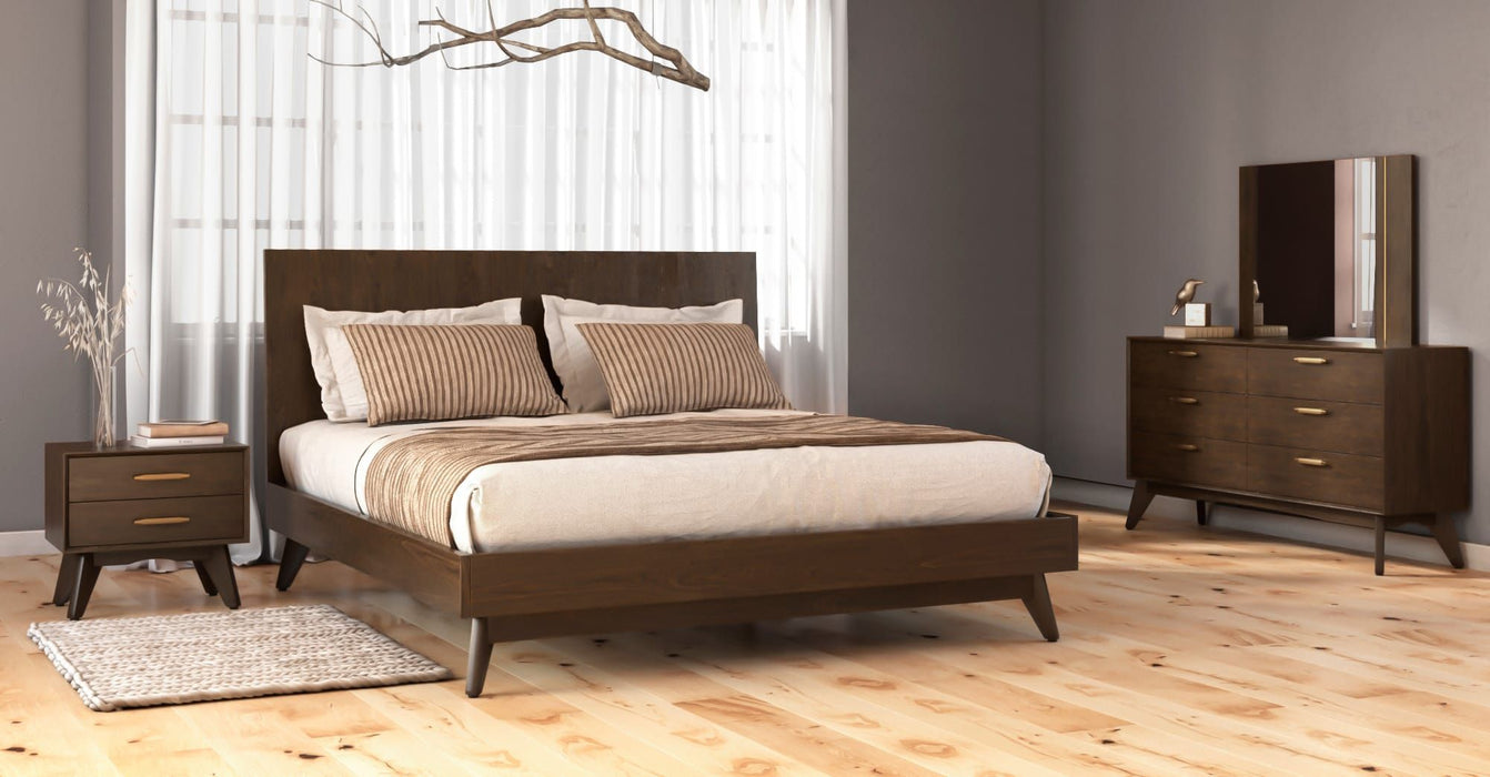VIG Furniture - Modrest Novak Modern Dark Oak Eastern King Bedroom Set - VGLBNANT-SET-EK