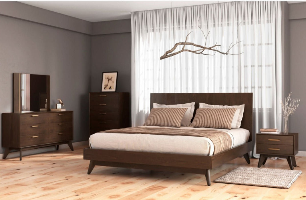 VIG Furniture - Modrest Novak Modern Dark Oak Eastern King Bedroom Set - VGLBNANT-SET-EK
