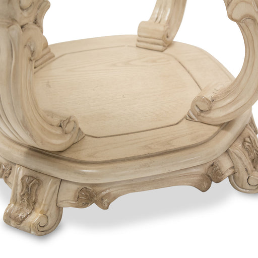 AICO Furniture - Platine De Royale Round End Table in Champagne - NR09202-201 - GreatFurnitureDeal