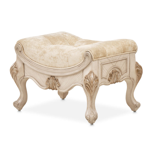 AICO Furniture - Platine de Royale"Vanity Bench in Champagne - NR09804-201 - GreatFurnitureDeal