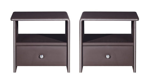 American Eagle Furniture - NS001 Brown Nightstand - pair/set - NS001-BR - GreatFurnitureDeal