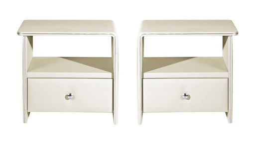American Eagle Furniture - NS001 Cream Nightstand - pair/set - NS001-CRM - GreatFurnitureDeal