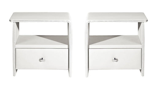 American Eagle Furniture - NS001 White Nightstand - pair/set - NS001-W - GreatFurnitureDeal