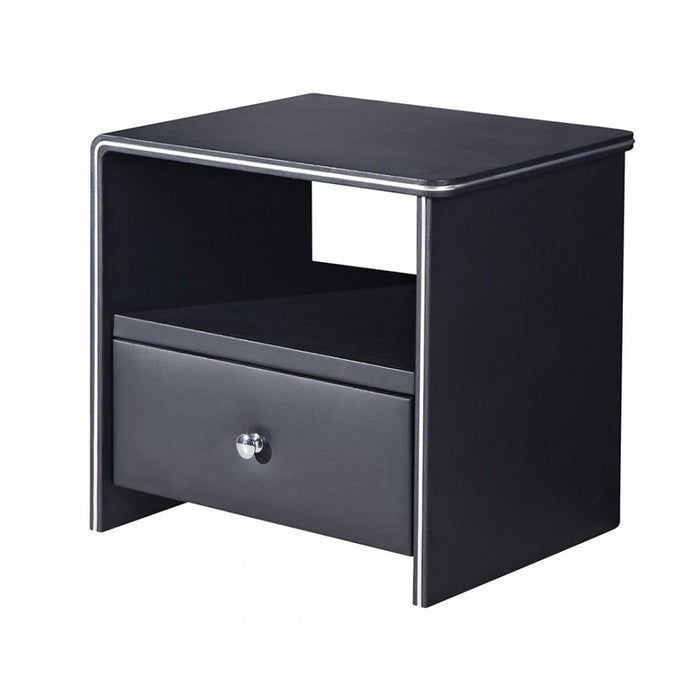 American Eagle Furniture - NS001 Black Nightstand - pair/set - NS001-BK - GreatFurnitureDeal