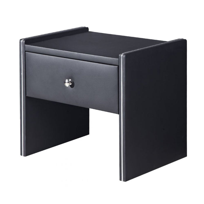 American Eagle Furniture - NS002 Black Nightstand - NS002-BK - GreatFurnitureDeal