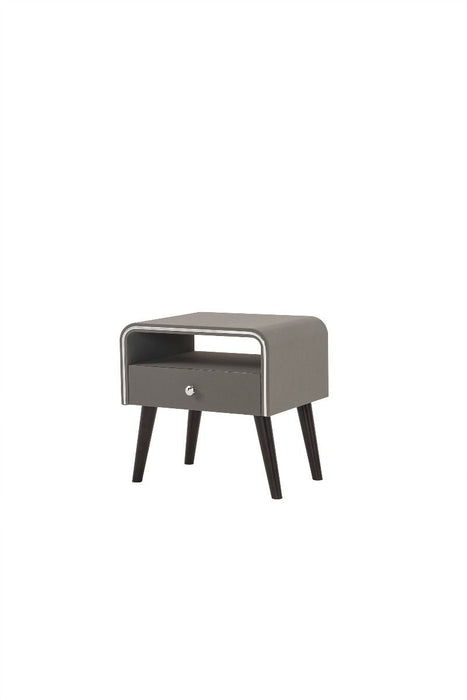 American Eagle Furniture - NS009-GR Grey Nightstand - NS009-GR - GreatFurnitureDeal