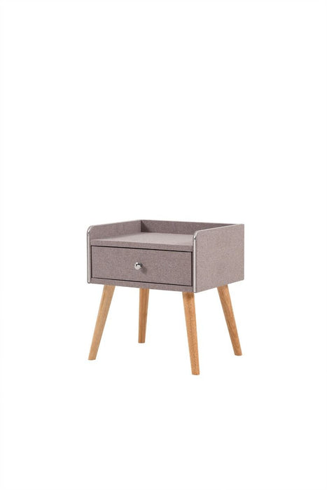 American Eagle Furniture - NS011-LG Light Gray Nightstand - NS011-LG