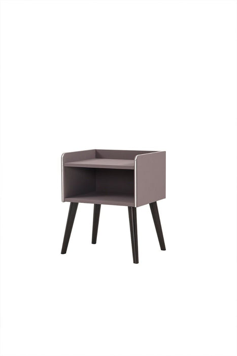 American Eagle Furniture - NS012 Gray Purple Nightstand - NS012-GP - GreatFurnitureDeal