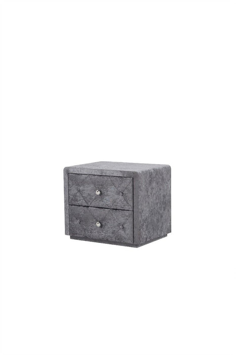 American Eagle Furniture - NS015 Gray Nightstand - NS015
