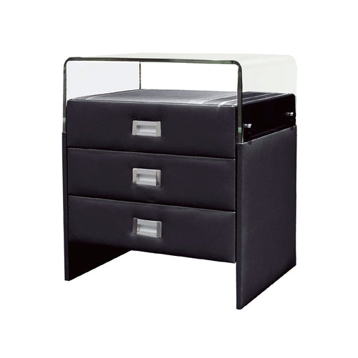 American Eagle Furniture - NS036 Black Nightstand - NS036-B - GreatFurnitureDeal